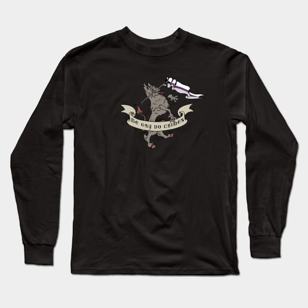 Demi Flag - Do Crimes Long Sleeve T-Shirt by Christa Scribbles